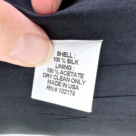 Flores & Flores Black Silk Crop Pants - Picture 8 of 8